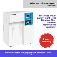 Machine à eau ultra-pure de laboratoire de 15 litres, instrument biochimique, filtre de bureau, équipement d'eau distillée, déionisation 220V