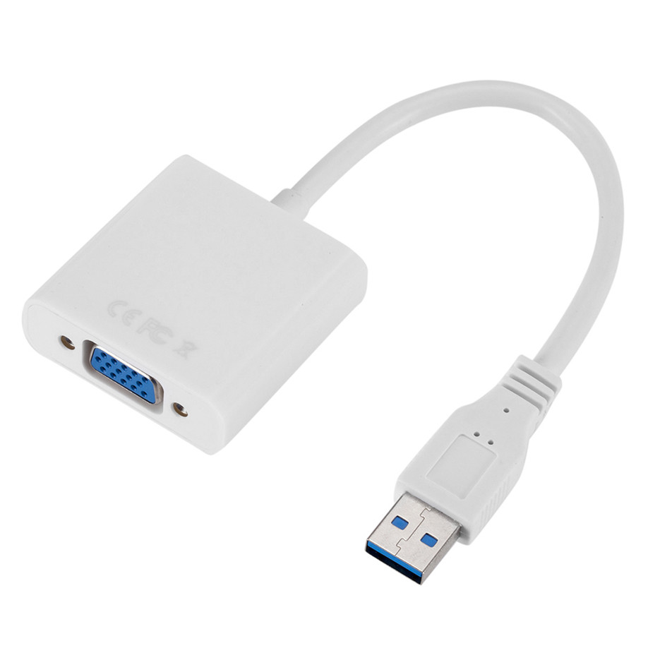 USB3.0-VGA-Bianco/Argento