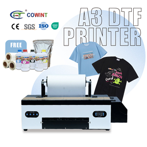 Cowint Hot Sale Kleine DTF Printer A3 14 inch Met R1390 Koppen T-Shirt Desktop Printer Label Heat Transfer 30cm DTF Printer - Product Image 1
