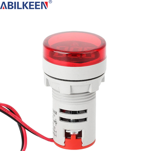 AD101-22AMR มิเตอร์ดิจิตอลแบบอินดิเตอร์30มม. LED แสดงสถานะนำร่อง0-100A 380V ใช้พลังงานต่ำแผงมิเตอร์ดิจิตอล - Product Image 6