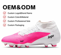 Chaussures de football professionnelles Tom6 style Haaland avec logo personnalisé, crampons FG en cuir véritable, pour l'hiver et l'été, vente en gros d'usine
