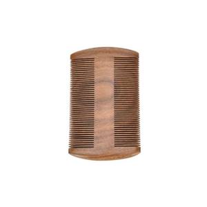 Peine de madera de durazno natural de doble cara, antiestático, con dientes finos y anchos para cabello rizado, peine de madera ecológico para barba - Product Image 6