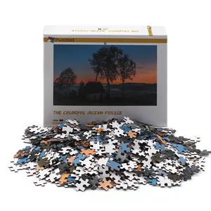 OEM custom puzzle game muslimhigh quality cartone 500 1000 2000 pezzi puzzle di carta per adulti