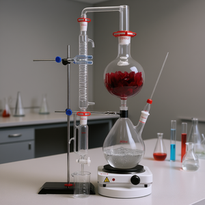 Kit de Destilación de Aceites Esenciales Vevor de 2000 ml, Cristalería de Laboratorio de Vidrio Borosilicato, Mantilla Calefactora de 1000 W para Uso en Laboratorio - Product Image 2