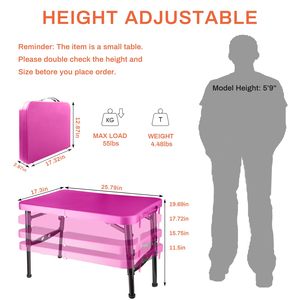 <span class=keywords><strong>Table</strong></span> de <span class=keywords><strong>camping</strong></span> pliable compacte réglable en hauteur, idéale pour les pique-niques et les ordinateurs portables – Vente directe usine - Product Image 6