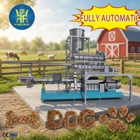 Extrudeuse automatique à double vis pour aliments pour animaux de compagnie, machine professionnelle de production d'aliments humides pour chats et chiens