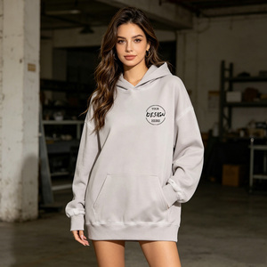 Prix compétitif, haute qualité, streetwear, hip hop, sweat-shirt oversize uni pour femme, sweat-shirt à séchage rapide - Product Image 1