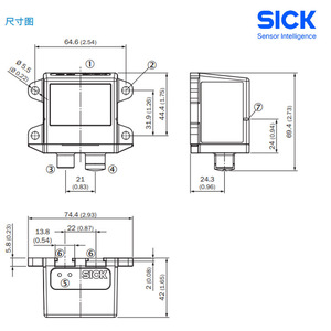 เซ็นเซอร์วัดระยะทางแบบออปติคอล SICK รุ่น 1053074 OLM100-1201 จากเยอรมนี - Product Image 3