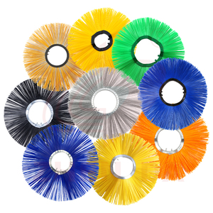 Brosses de balayeuse de route 162*610 pièces d'équipement de nettoyage de brosse de gaufrette d'anneau en plastique d'industrie pour le dépoussiérage, balais de balayeuse de neige - Product Image 3