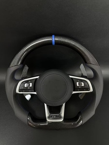 Volant en fibre de carbone au <span class=keywords><strong>prix</strong></span> d'usine pour Volkswagen <span class=keywords><strong>Golf</strong></span> 7 75 GTI GTD <span class=keywords><strong>GTE</strong></span> R Polo GTI Tiguan Passat - Product Image 2
