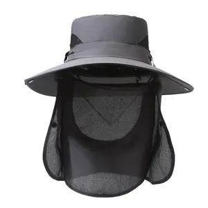 Chapéu de proteção solar ultravioleta para esportes ao ar livre, caminhadas, acampamento e pesca, chapéu unissex de secagem rápida por atacado