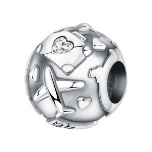 Original niche design white copper travel <b>beaded</b> <b>bracelet</b>/jewelry accessory, versatile pendant - Product Image 1