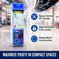 LIFUN Machine à griffes 20'' à monnayeur, jeu d'arcade commercial de distribution de cadeaux et de prix pour centre commercial et salle de jeux