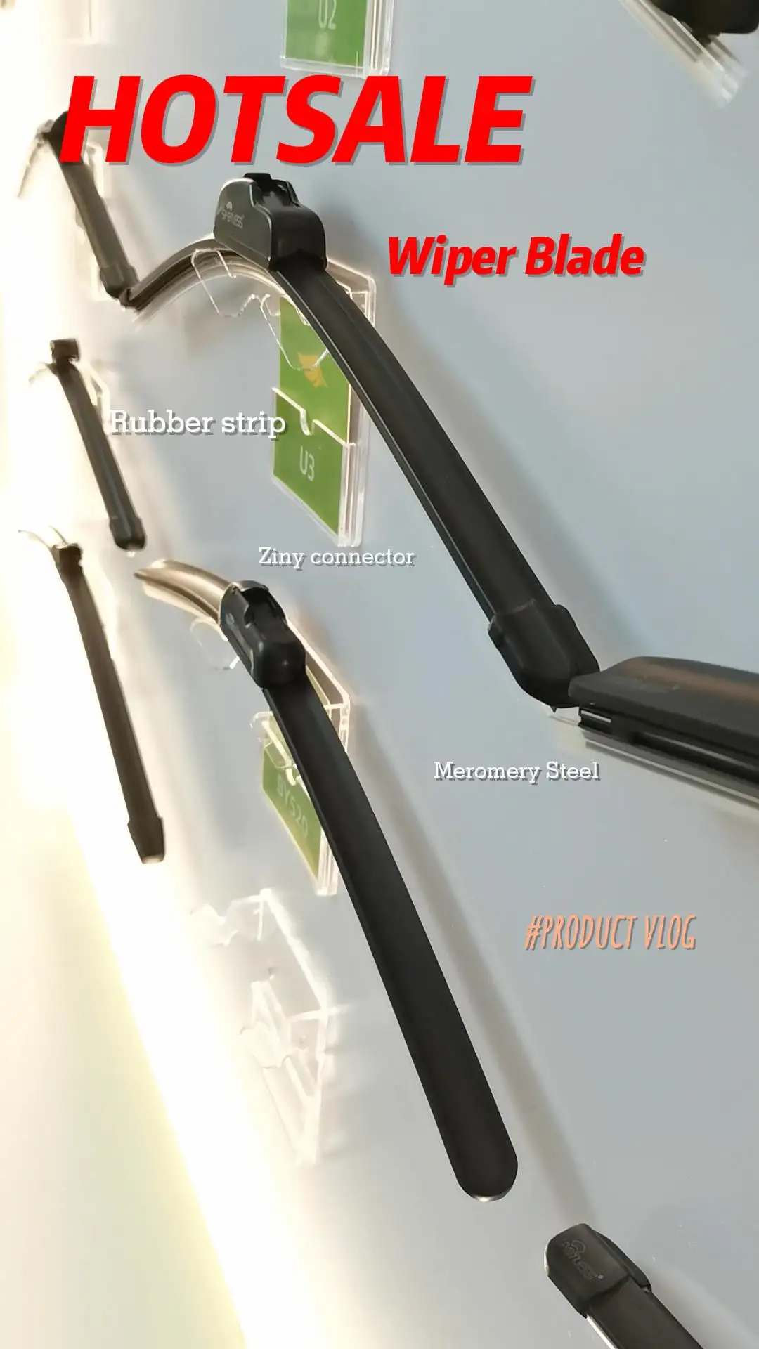 2024 new products universal car windshield wipers soft scheibenwischer flat frameless blade wiper blade for audi a4 b6