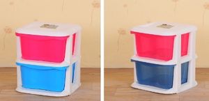 2024 nouvelle vente chaude <span class=keywords><strong>de</strong></span> haute qualité 4 couches coloré multi-usages stockage PP plastique assembler armoire avec tiroirs armoire - Product Image 3