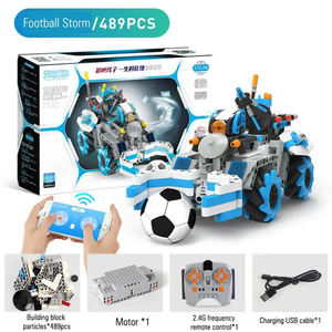 <span class=keywords><strong>2</strong></span>.4G RC Robot Toys Fußballspiel zeug Fernbedienung Fußballspiel Programmierung RC Bausteine Spielzeug 489PCS - Product Image 2