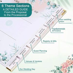 Libreta Planificadora y Organizador Ecológico con Espiral, Impresión de Logotipo en Lámina Dorada Personalizada, Tamaño A5, Diario para Bodas - Product Image 2