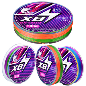 Personnalisé 300m 8 brins <span class=keywords><strong>carpe</strong></span> longue ligne de pêche tressée <span class=keywords><strong>fil</strong></span> PE standard coloré pour la pêche en rivière lac ruisseau - Product Image 2