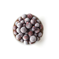 IQF Blackcurrant Beku Bersertifikasi HACCP BRC Standar Premium Buah Blackcurrant Beku Kemasan Massal untuk Selai dan Jus