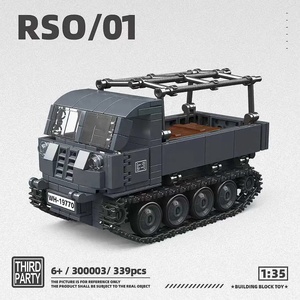 Nuovo Arrivo Modellino Auto Militare Tedesca Kettenkrad in Plastica Scala <span class=keywords><strong>1</strong></span>:35 Seconda Guerra Mondiale Giocattolo con Blocchi da Costruzione - Product Image 3