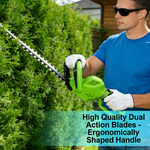 Taille-<span class=keywords><strong>haie</strong></span> électrique à double lame Vertak 650W, lames aiguisées de 610 mm, outil de taille de jardinage manuel - Product Image 2