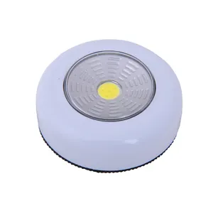COB LED Push Light COB Wireless Night Light With Switch For Cabinet, Cupboard, Bathroom, Door Light 3*AAA Battery