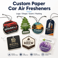 Tarjetas de Papel de Pulpa de Algodón Ecológicas, Resistentes al Calor y a la Humedad, con Logotipo Personalizado, para Colgar, Regalos Promocionales para Marcas de Automóviles