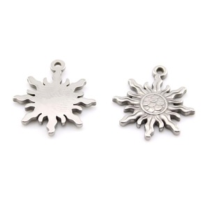 Colgante de Sol de Acero Inoxidable para Bisutería DIY, Accesorios para Collares, Primavera 2024 - Product Image 3