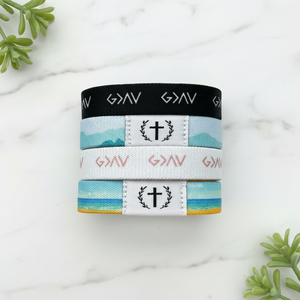Pulseras Jacquard Personalizadas con Motivos Religiosos en Oferta, Duraderas y Ecológicas para Eventos, Recaudaciones de Fondos de Iglesias y Más - Product Image 4