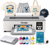 Imprimante DTF automatique A4 avec circulation d'encre blanche pour tête d'impression L800, encre textile chauffante pour impression sur T-shirt