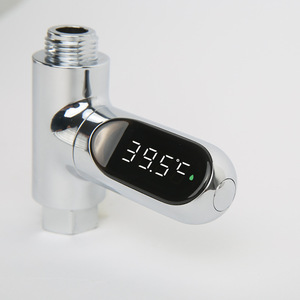 Zhinuan Water Thermometer For Baby Bathing 39.5C Digital Display Shower Faucet Temperature Monitor Silver Metal - Product Image 3