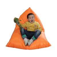 Fauteuil pouf mini européen 2023 pour chambre d'enfant, accessoires, forme triangulaire, pouf de plage extérieur, housse amovible en PVC Oxford 600D