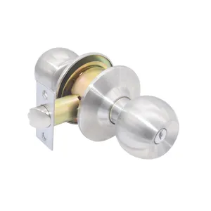 BES Safe Privacy Bathroom Hotel Security Knob Lock Cylindrical Round Knob Door Lock China 65mm&75mm(3") 2years CN;GUA