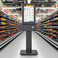 Kiosque de commande automatique tout-en-un pour supermarché, 27 pouces, kiosque de paiement personnalisé