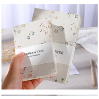 Carnet de notes/journal à couverture rigide en tissu motif floral A6 B6 – Vente en gros