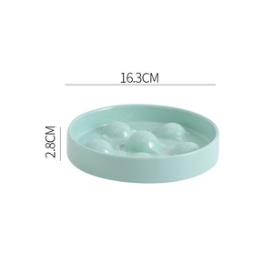 Custom New Design Yellow Elevated Ceramic Pet Cat Slow <strong>Bowls</strong> <strong>Rounded</strong> Shape for <strong>Dogs</strong> - Product Image 6