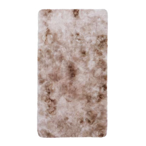 Tapis imitation fourrure de lapin, forme originale, couleur unie, lavable en machine, pour salon, chambre à coucher, chevet. - Product Image 3