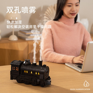 Humidificador Mini Tren YX-2100 de 0.5L con Alimentación USB, Luces de Colores y Aromaterapia para Uso en el Hogar y Dormitorio - Product Image 5