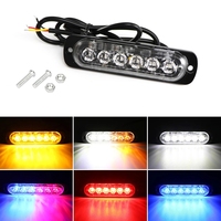 6LED Krankenwagen-Licht LKW-Stroboskop-Warnleuchte Ultradünne Auto-LED-Seitenmarkierungsleuchten Blitz-Notfalllicht 12-24V