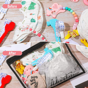 <span class=keywords><strong>Carpeta</strong></span> de lápices de regalo escolar para estudiantes de alta transparencia, bolsa de Archivo de Documentos, bolsa de almacenamiento para el cuidado del bebé, bolsa impermeable con cremallera para maquillaje - Product Image 2