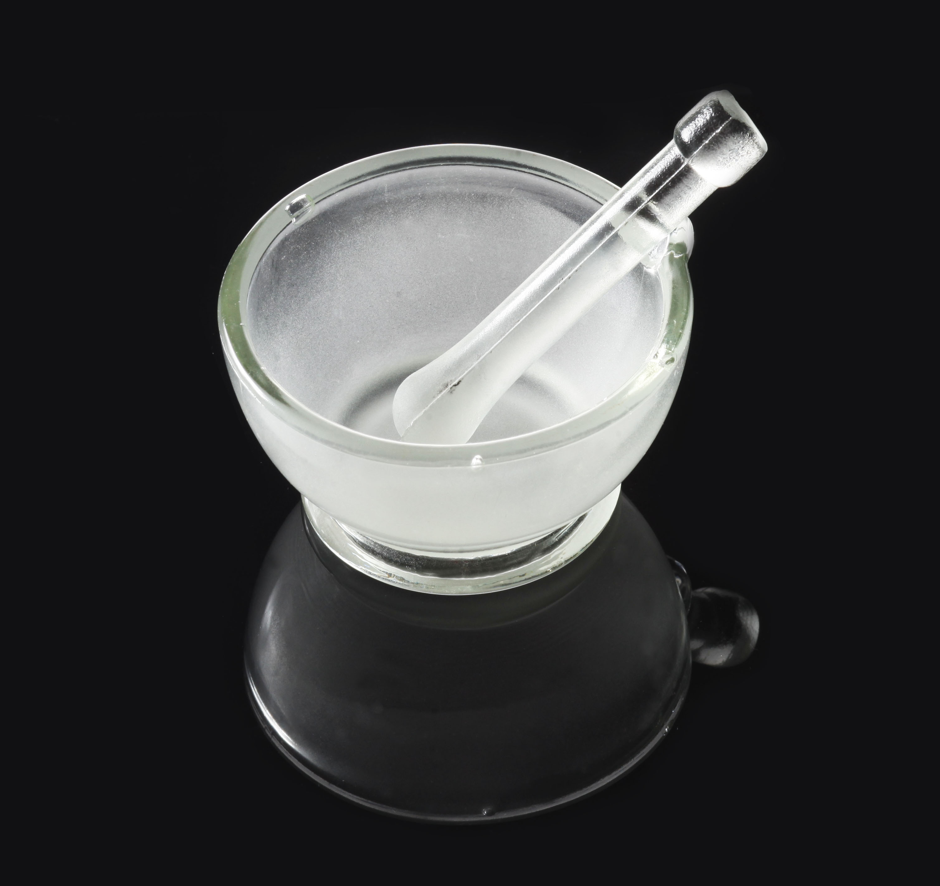 Mortier Et Pilon En Verre - Idéal Cuisine Ou Pharmacie
