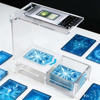 Support de scanner de cartes polyvalent en acrylique transparent avec fonction d'impression pour la vérification des prix