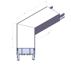 Perfil de fábrica de extrusión de aluminio de molde personalizado 75*35 para lámpara de luz LED carcasa Luz de gabinete mini luz de techo