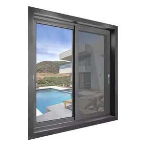 Trust Cheap house window french frame bullet proof double glazed aluminium wood clad sliding windows sliding window