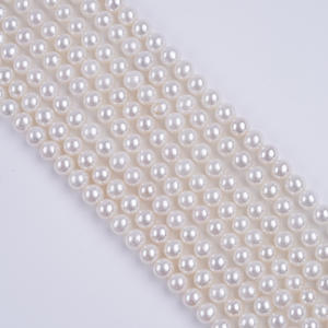 Vente directe du fabricant Perles d'eau douce naturelles 7-8 mm Perles lâches brillantes revêtues d'huile Perles semi-finies - Product Image 3