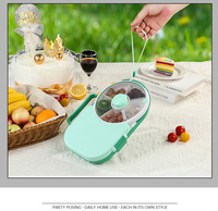 Lekvrije verzegelde kinderbento box snack spinner bundel draaiende snack opbergdoos fruit snoep voedsel organizer