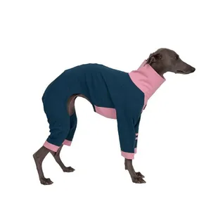 Lujo comodidad algodón perro Onesie sudadera personalizado <span class=keywords><strong>galgo</strong></span> mameluco ropa para mascotas pequeñas medianas grandes lavable a máquina verano - Product Image 2