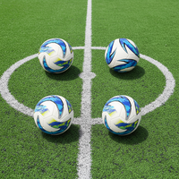 Ballon de football personnalisé en gros, tailles 1, 2, 3, 4, 5, thermocollé, pour match et entraînement, en PU imperméable, avec logo OEM, ballon officiel 2026