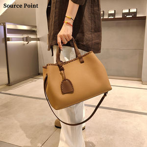 Trend Ürünler 2026 Lüks Bayan Hakiki Deri El Çantası Şık Kadın Tote Çantası Büyük Kapasiteli İç Cepli Çantalar - Product Image 1