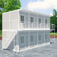 Villa Modulaire Pliable de Luxe Économique de Haute Qualité avec Chambre, Emballage Plat, Couleurs Personnalisables, Structure en Acier